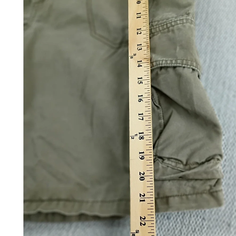 Old Navy Vintage Cargo Shorts Mens 34 Olive Green‎ Military Utility Thick 94105